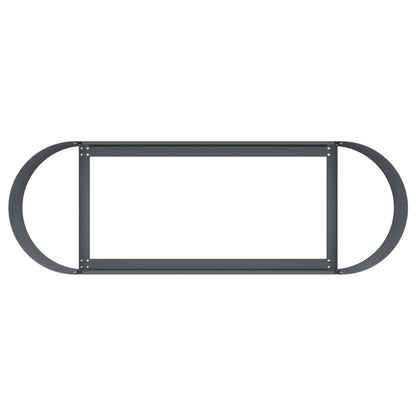 Letto rialzato da giardino Antracite 120 x 40 x 40 cm | homemem39