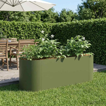 Letto rialzato da giardino Verde Oliva 120 x 40 x 40 cm | homemem39