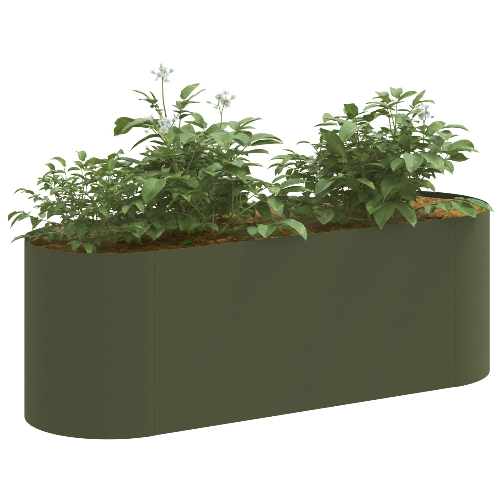 Letto rialzato da giardino Verde Oliva 120 x 40 x 40 cm | homemem39