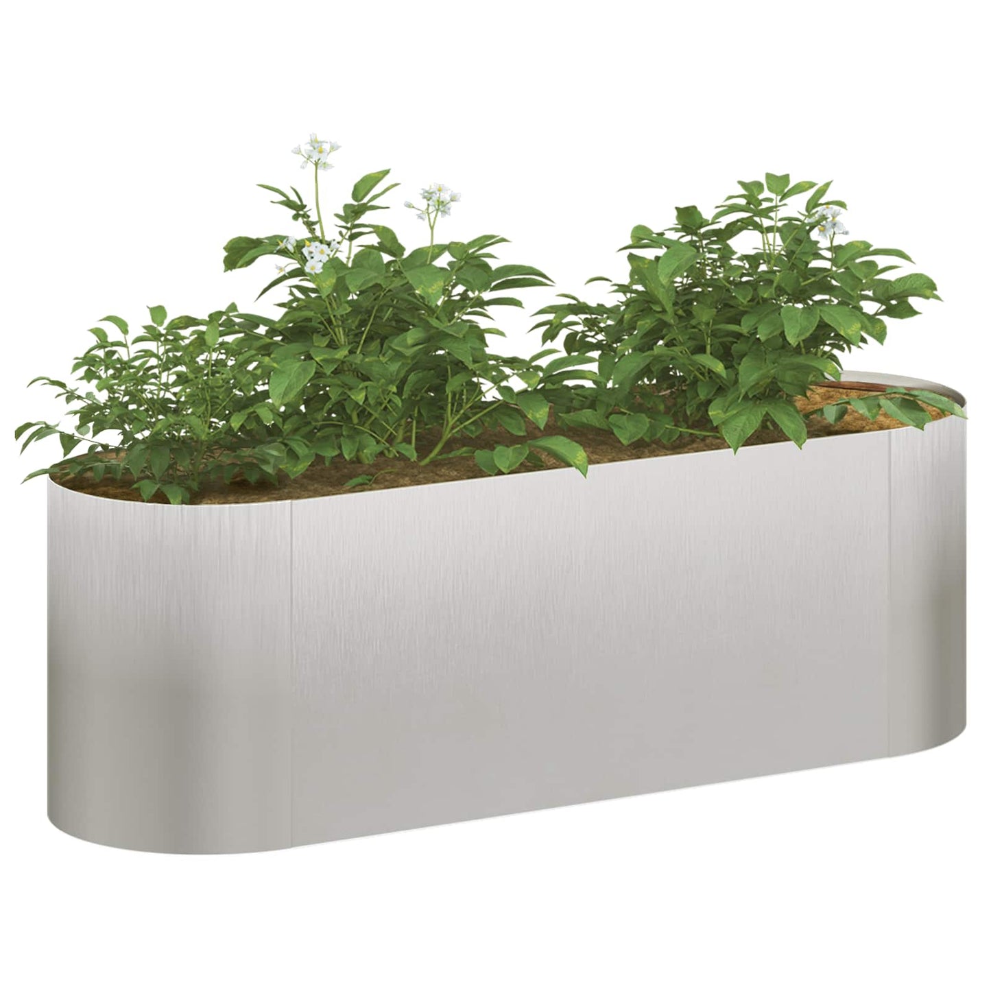 Letto rialzato da giardino Acciaio Inox 120 x 40 x 40 cm | homemem39