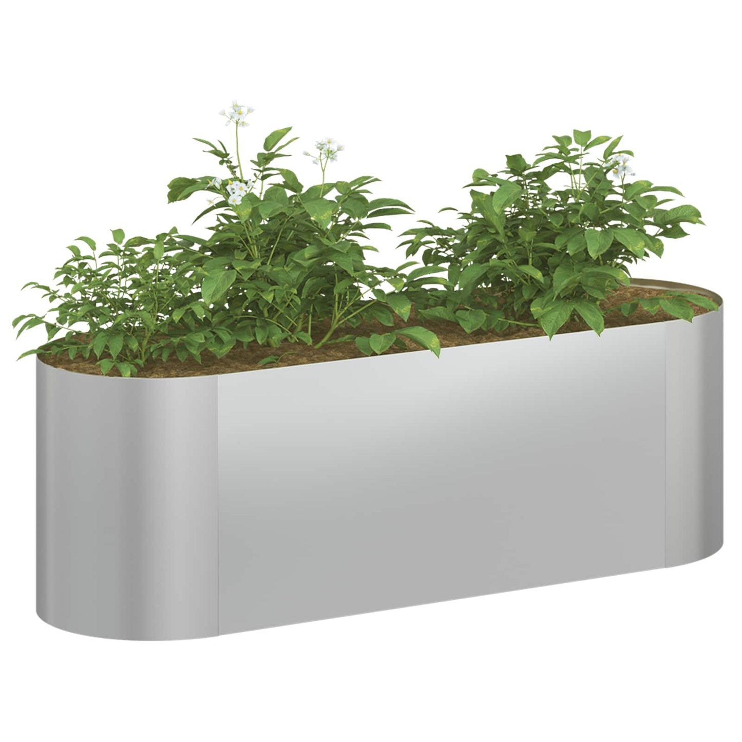 Letto rialzato da giardino Acciaio zincato 120 x 40 x 40 cm | homemem39