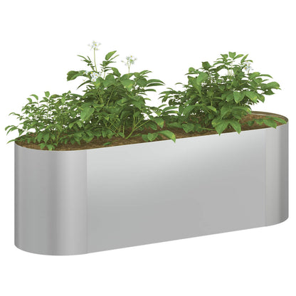 Letto rialzato da giardino Acciaio zincato 120 x 40 x 40 cm | homemem39