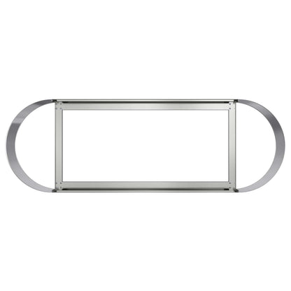 Letto rialzato da giardino Acciaio zincato 120 x 40 x 40 cm | homemem39
