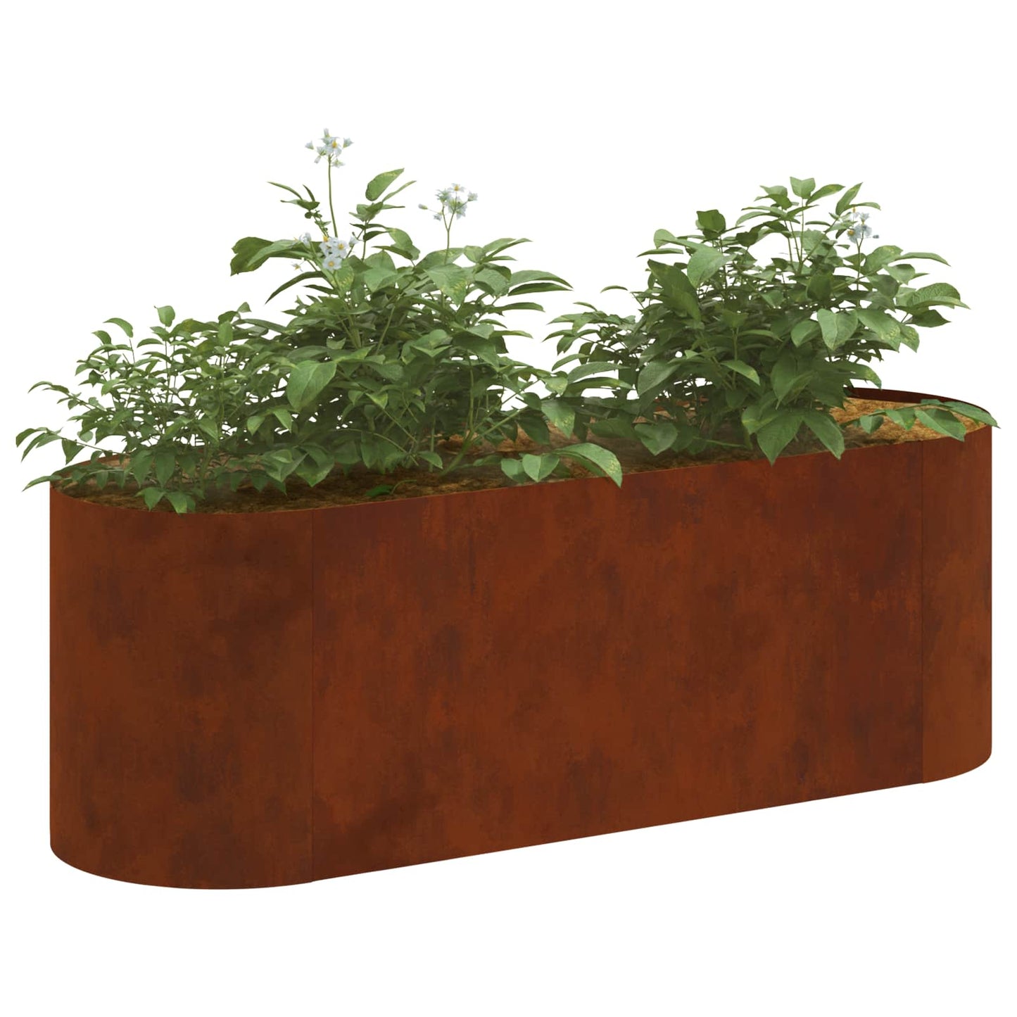 Letto rialzato da giardino Acciaio Corten 120 x 40 x 40 cm | homemem39