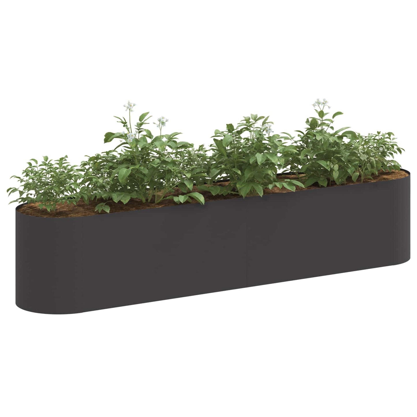 Letto rialzato da giardino Nero 200 x 40 x 40 cm | homemem39
