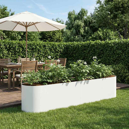 Letto rialzato da giardino Bianco 200 x 40 x 40 cm | homemem39