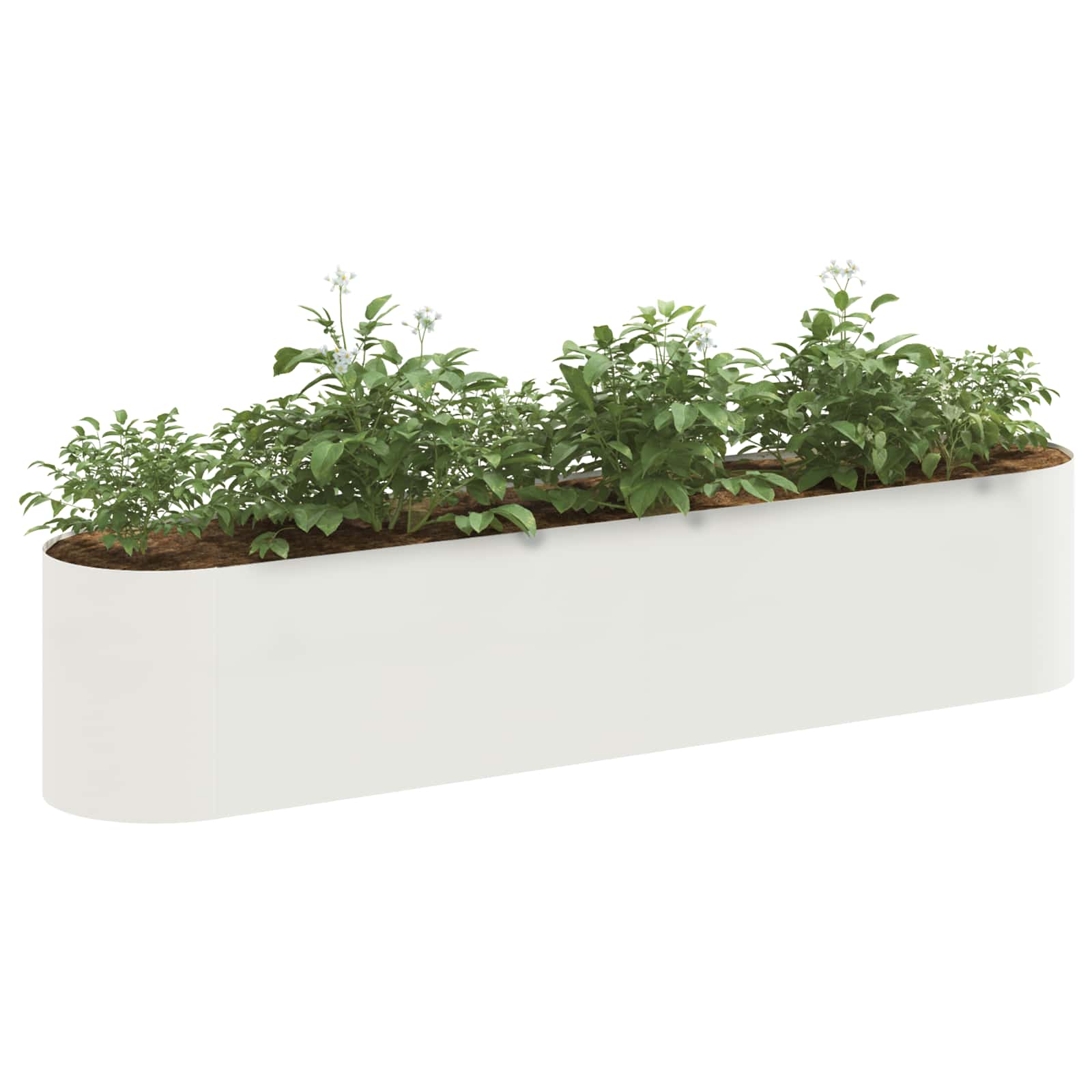 Letto rialzato da giardino Bianco 200 x 40 x 40 cm | homemem39