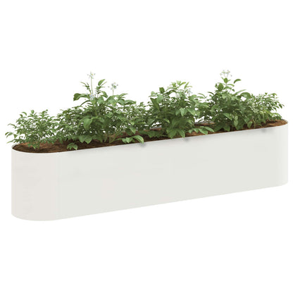 Letto rialzato da giardino Bianco 200 x 40 x 40 cm | homemem39