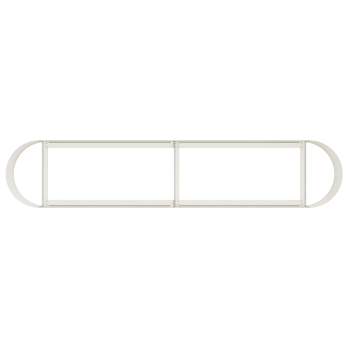 Letto rialzato da giardino Bianco 200 x 40 x 40 cm | homemem39