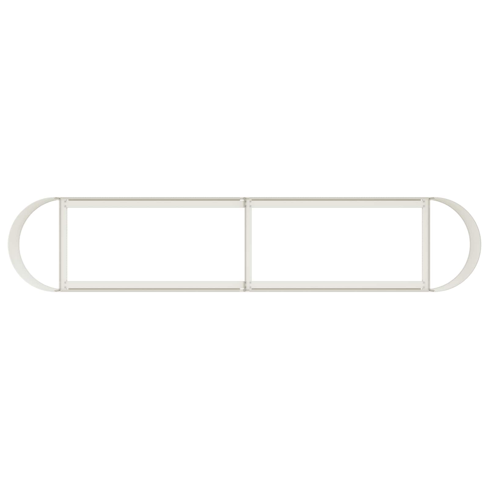 Letto rialzato da giardino Bianco 200 x 40 x 40 cm | homemem39