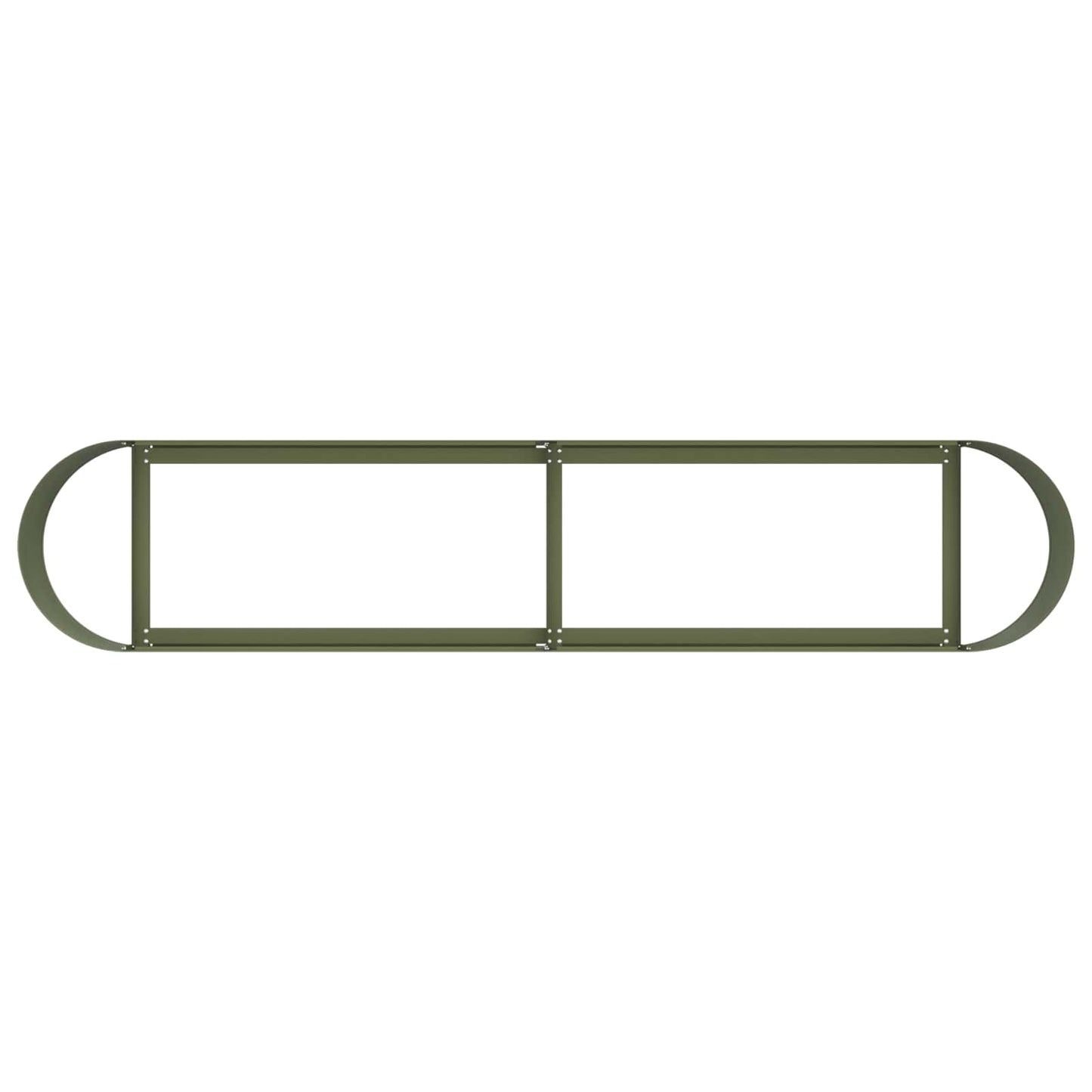 Letto rialzato da giardino Verde Oliva 200 x 40 x 40 cm | homemem39
