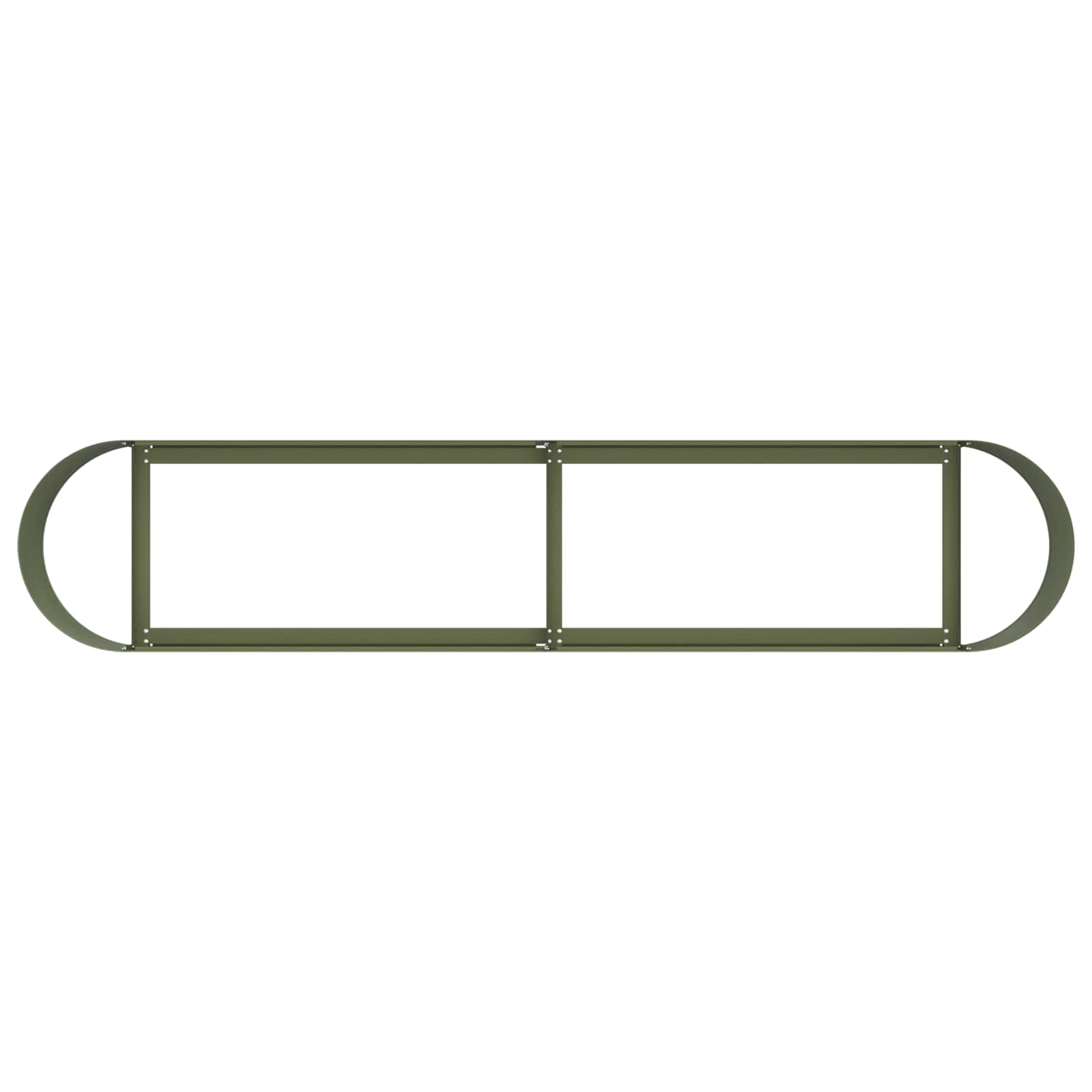 Letto rialzato da giardino Verde Oliva 200 x 40 x 40 cm | homemem39