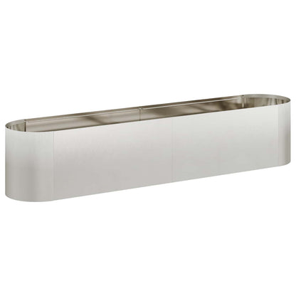 Letto rialzato da giardino Acciaio Inox 200 x 40 x 40 cm | homemem39
