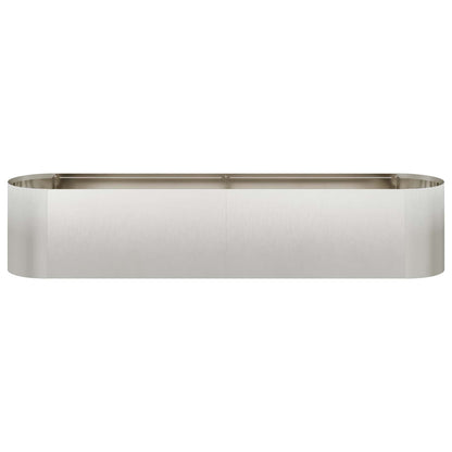 Letto rialzato da giardino Acciaio Inox 200 x 40 x 40 cm | homemem39