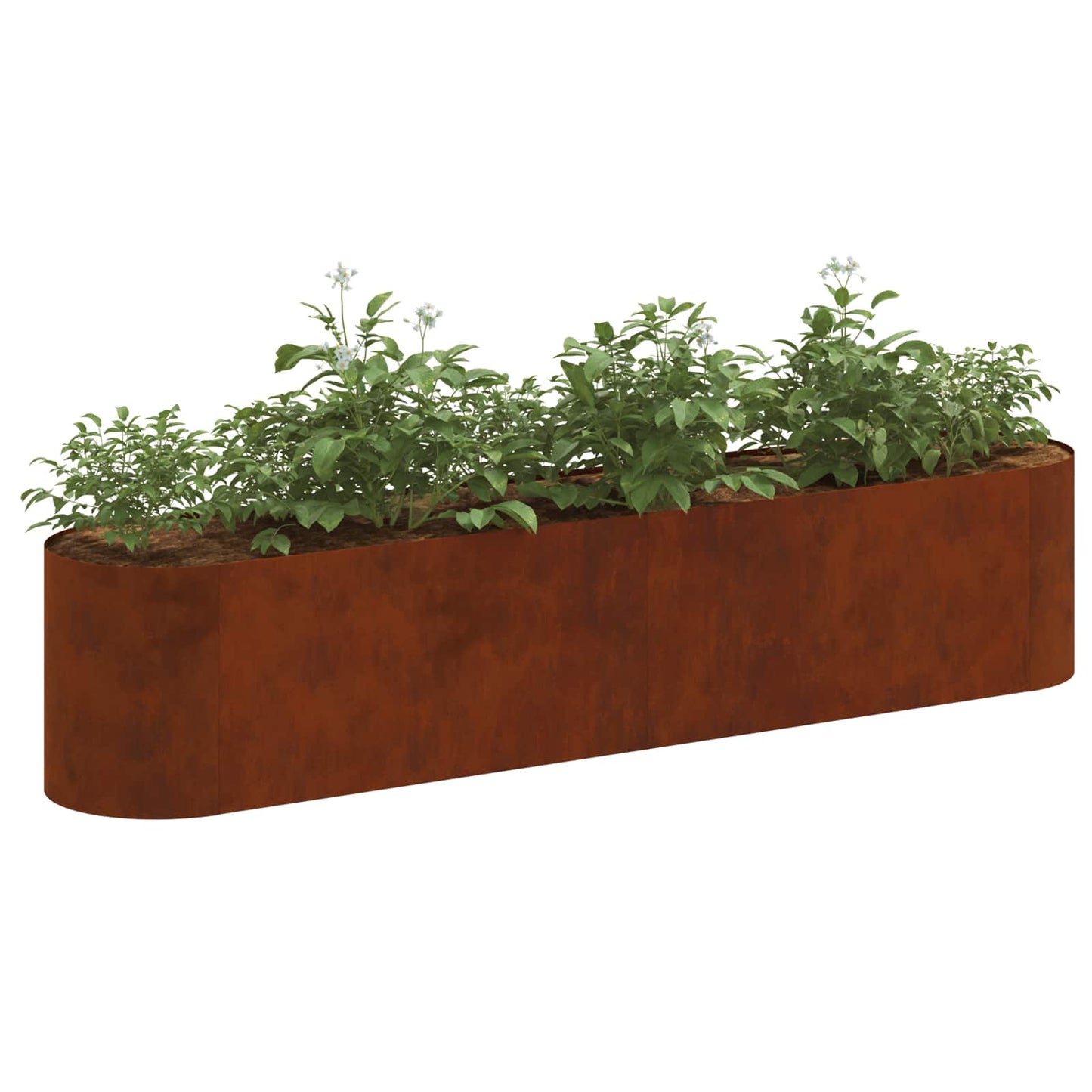 Letto rialzato da giardino Acciaio Corten 200 x 40 x 40 cm | homemem39
