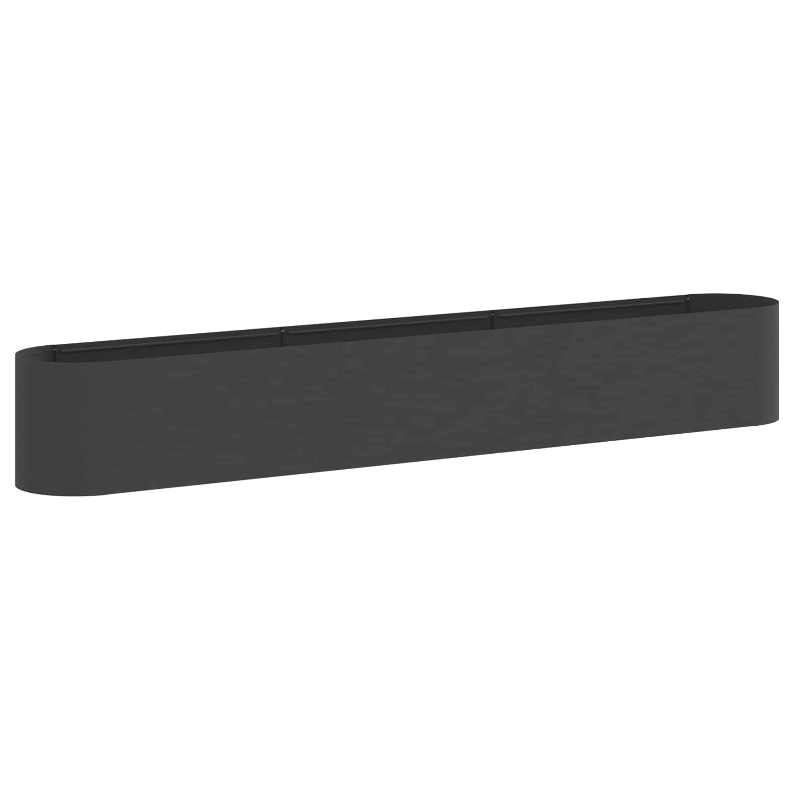 Letto rialzato da giardino Nero 280 x 40 x 40 cm | homemem39