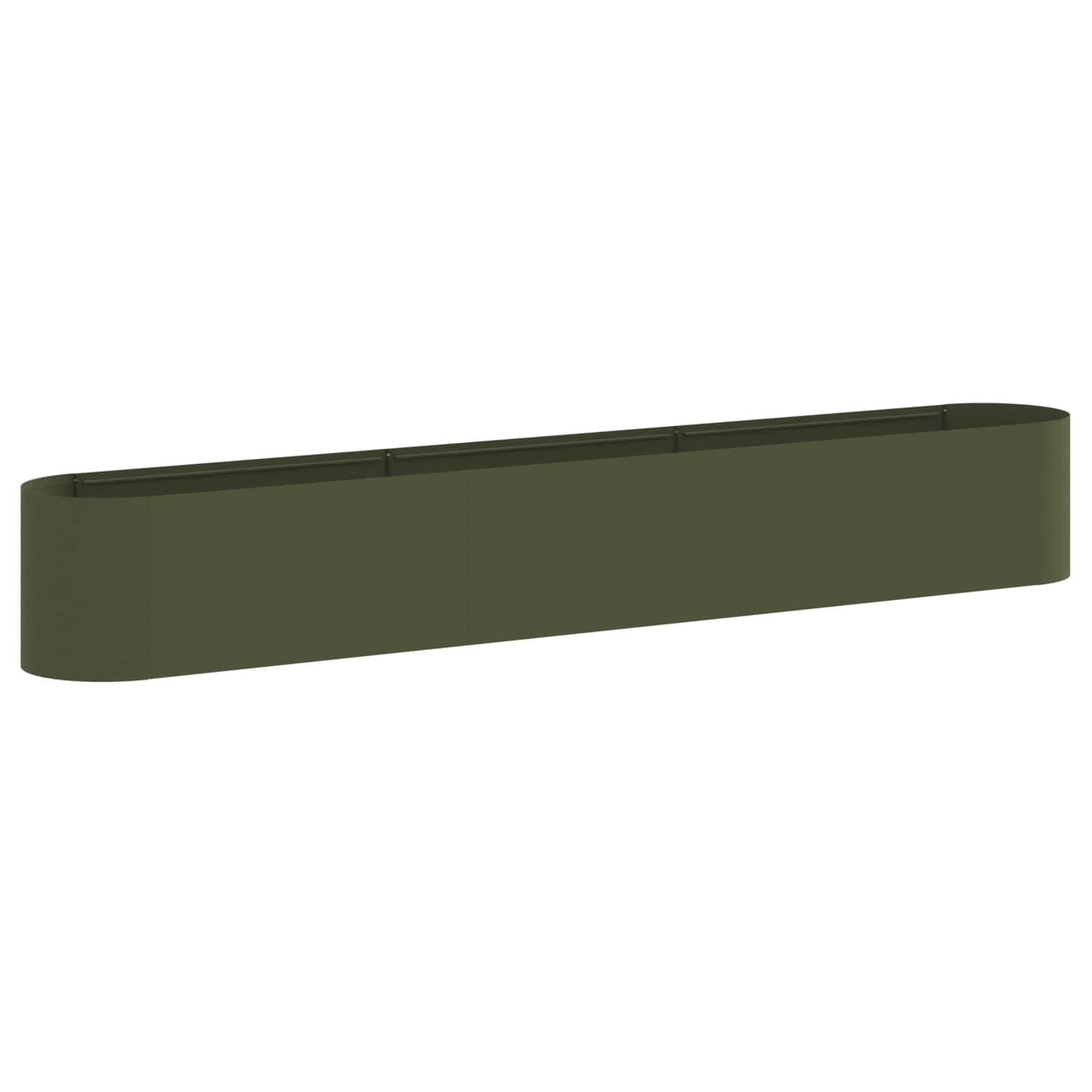 Letto rialzato da giardino Verde Oliva 280 x 40 x 40 cm | homemem39