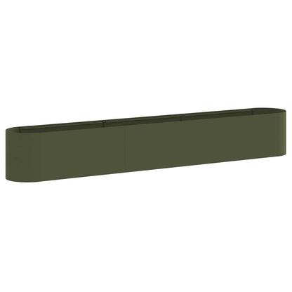Letto rialzato da giardino Verde Oliva 280 x 40 x 40 cm | homemem39