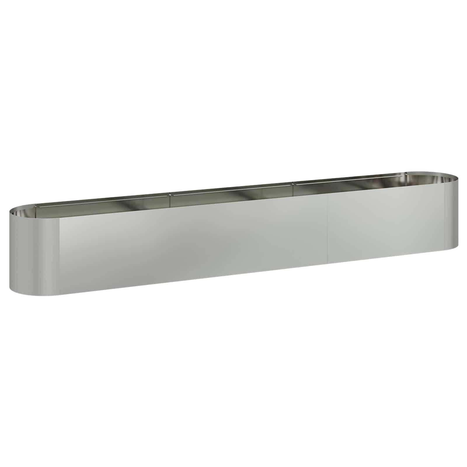 Letto rialzato da giardino Acciaio zincato 280 x 40 x 40 cm | homemem39