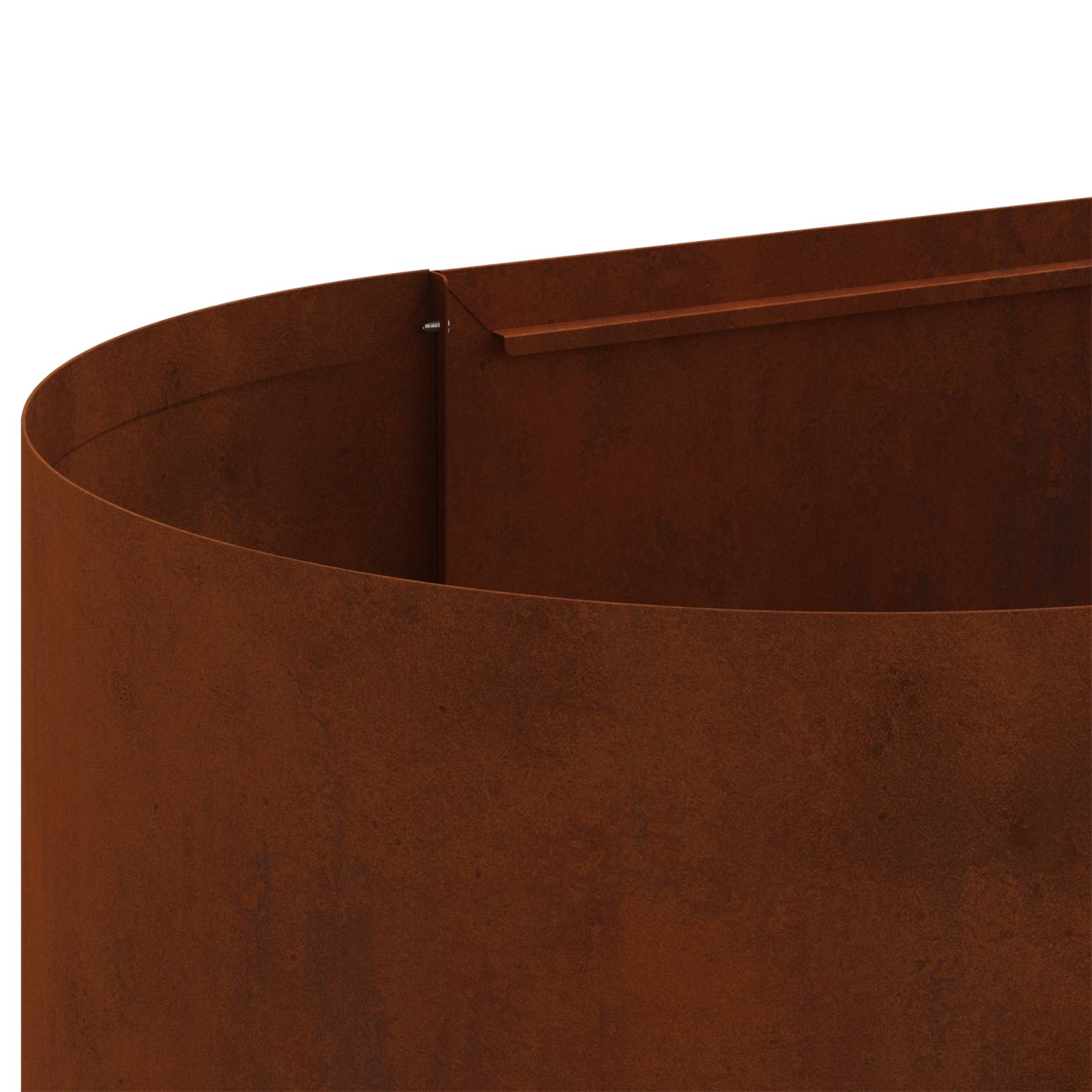Letto rialzato da giardino Acciaio Corten 280 x 40 x 40 cm | homemem39