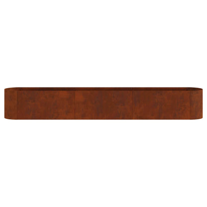 Letto rialzato da giardino Acciaio Corten 280 x 40 x 40 cm | homemem39