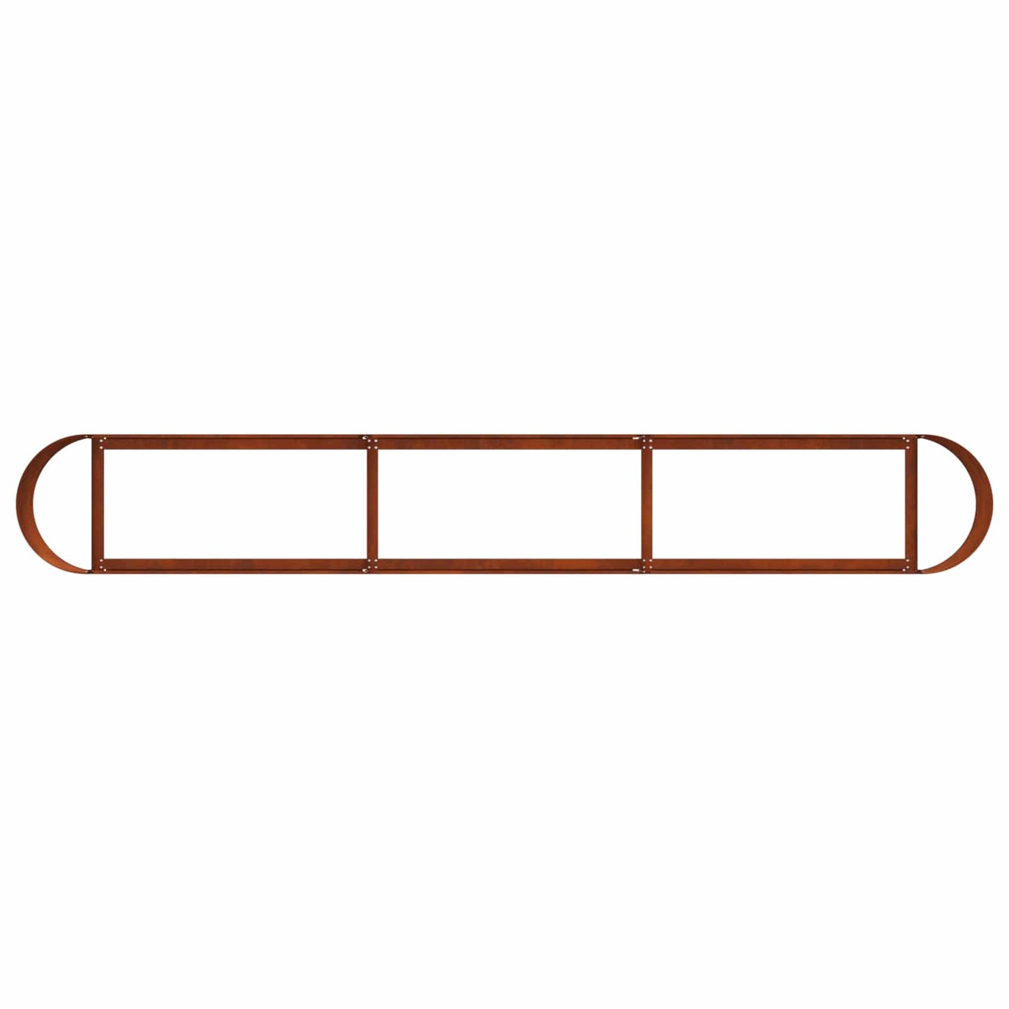 Letto rialzato da giardino Acciaio Corten 280 x 40 x 40 cm | homemem39