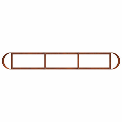 Letto rialzato da giardino Acciaio Corten 280 x 40 x 40 cm | homemem39