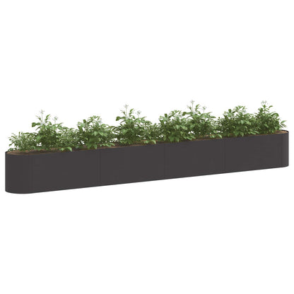 Letto rialzato da giardino Nero 360 x 40 x 40 cm | homemem39