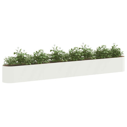 Letto rialzato da giardino Bianco 360 x 40 x 40 cm | homemem39