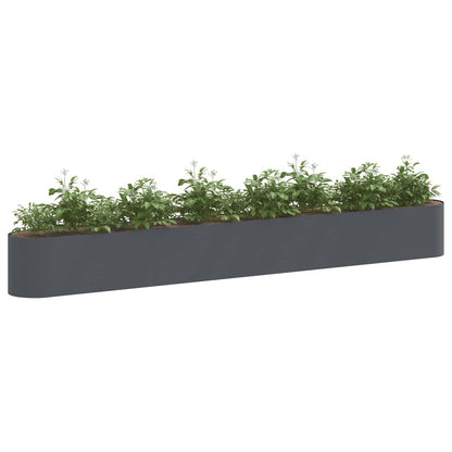 Letto rialzato da giardino Antracite 360 x 40 x 40 cm | homemem39