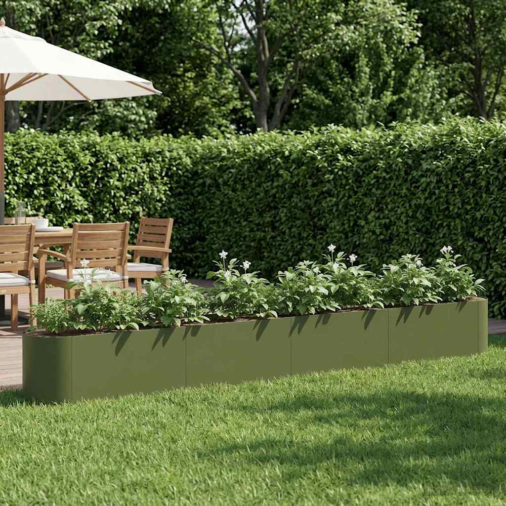 Letto rialzato da giardino Verde Oliva 360 x 40 x 40 cm | homemem39