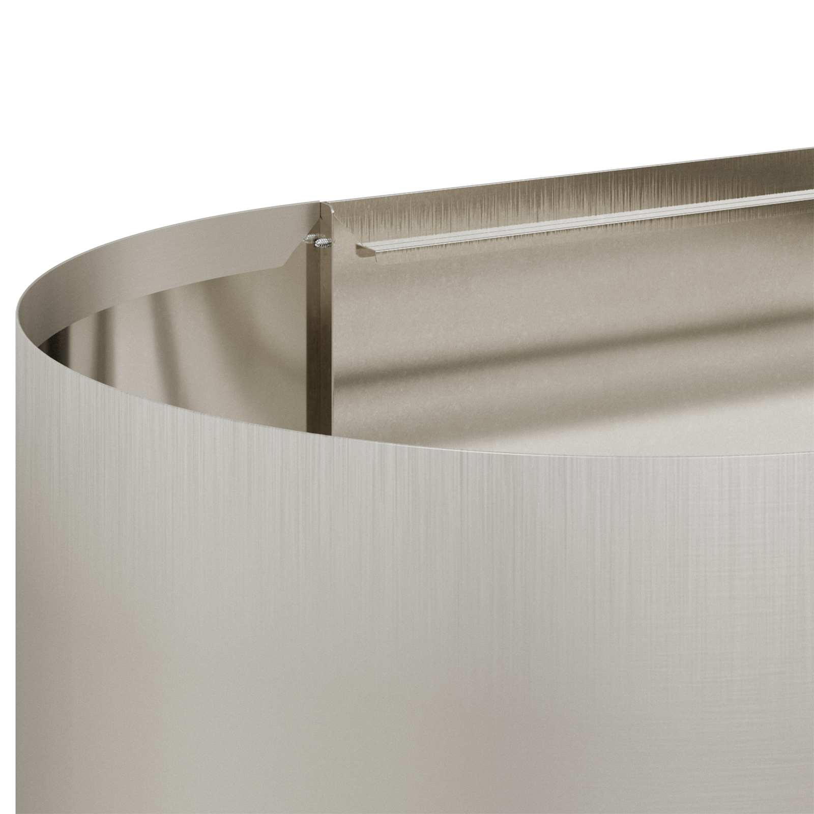 Letto rialzato da giardino Acciaio Inox 360 x 40 x 40 cm | homemem39