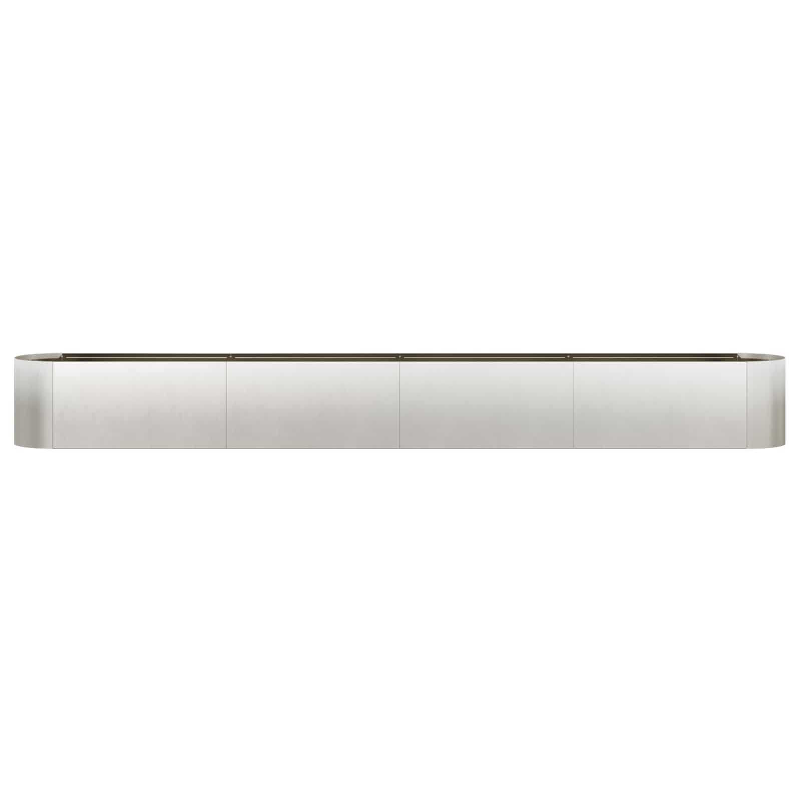 Letto rialzato da giardino Acciaio Inox 360 x 40 x 40 cm | homemem39