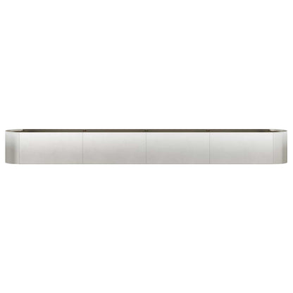 Letto rialzato da giardino Acciaio Inox 360 x 40 x 40 cm | homemem39