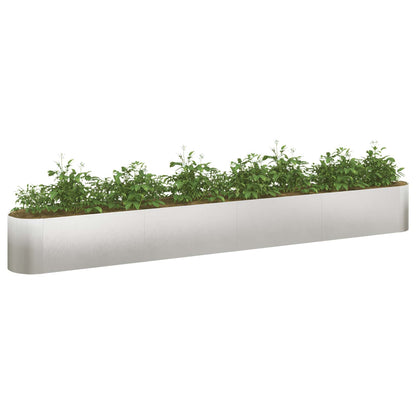 Letto rialzato da giardino Acciaio Inox 360 x 40 x 40 cm | homemem39