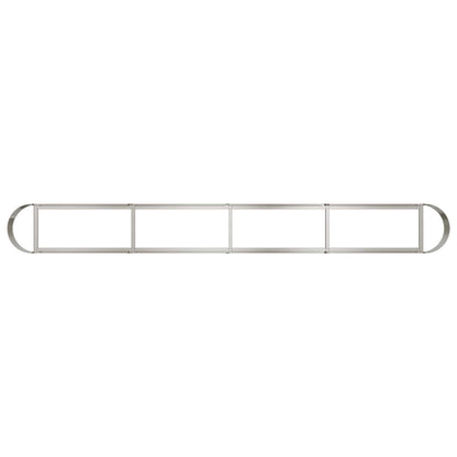 Letto rialzato da giardino Acciaio Inox 360 x 40 x 40 cm | homemem39
