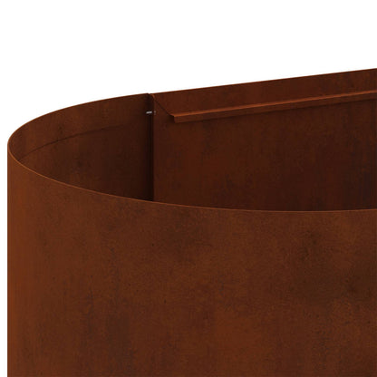 Letto rialzato da giardino Acciaio Corten 360 x 40 x 40 cm | homemem39