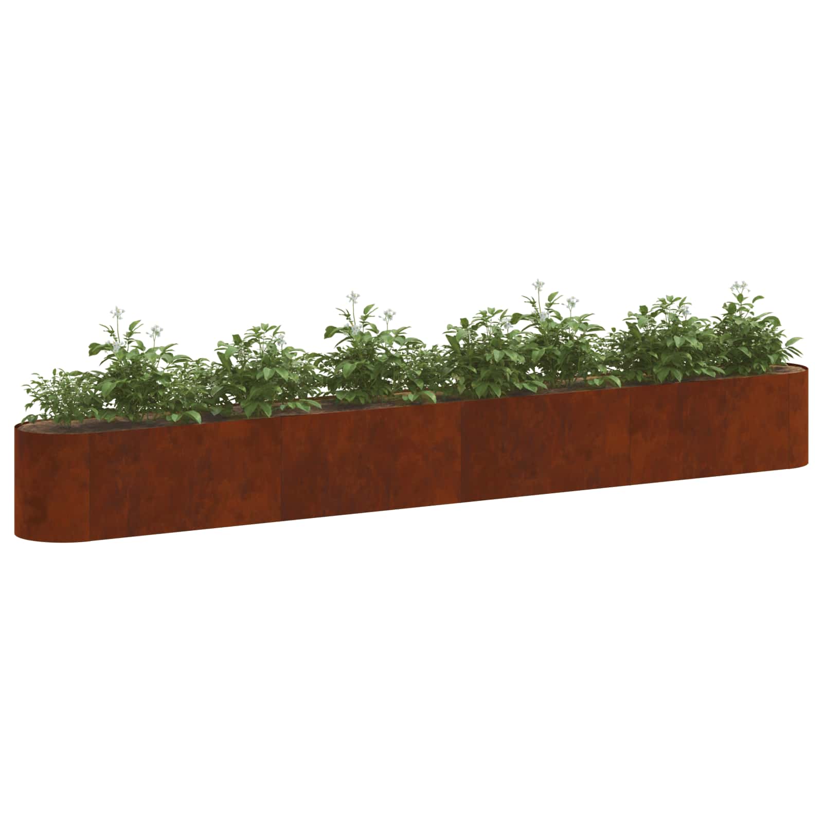 Letto rialzato da giardino Acciaio Corten 360 x 40 x 40 cm | homemem39