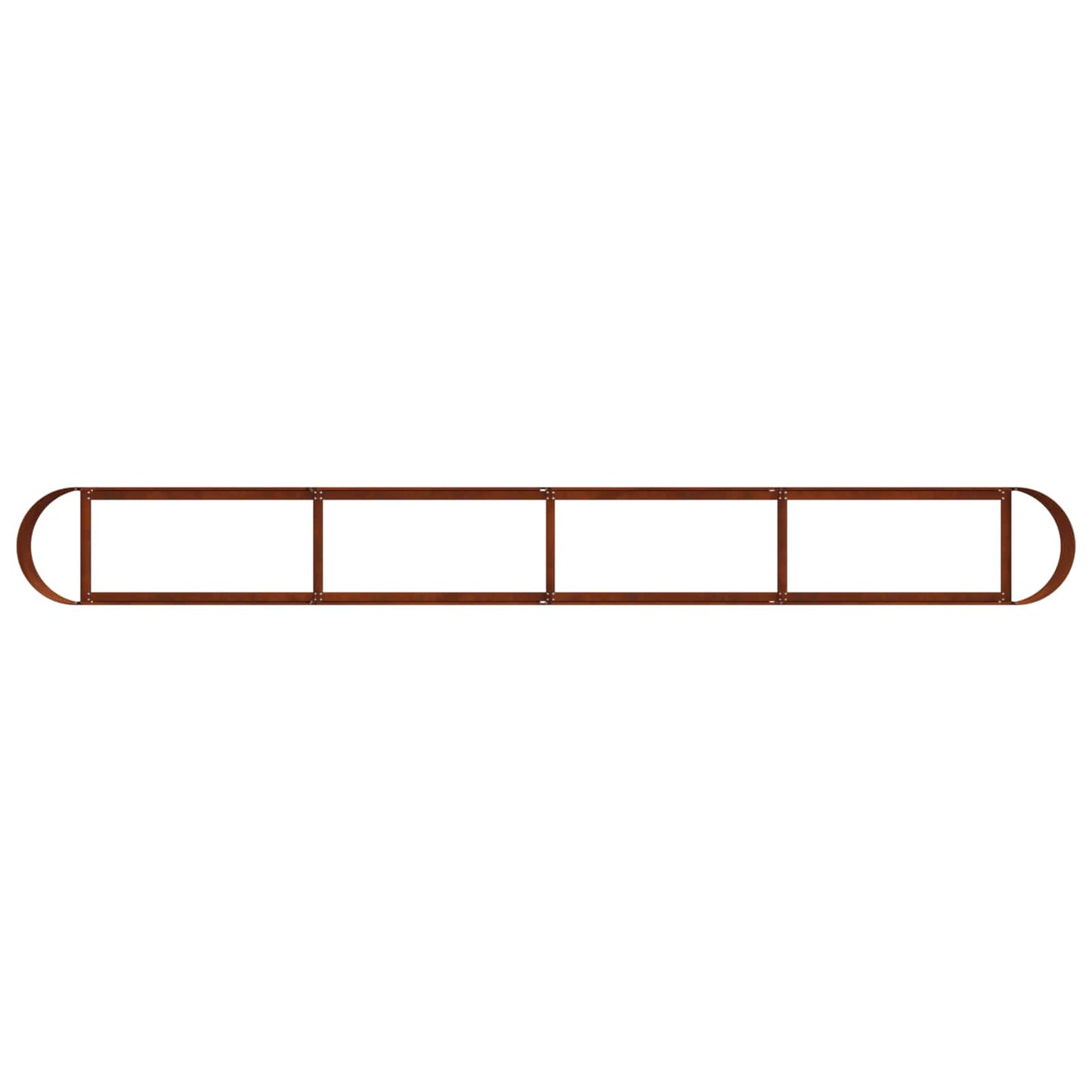 Letto rialzato da giardino Acciaio Corten 360 x 40 x 40 cm | homemem39