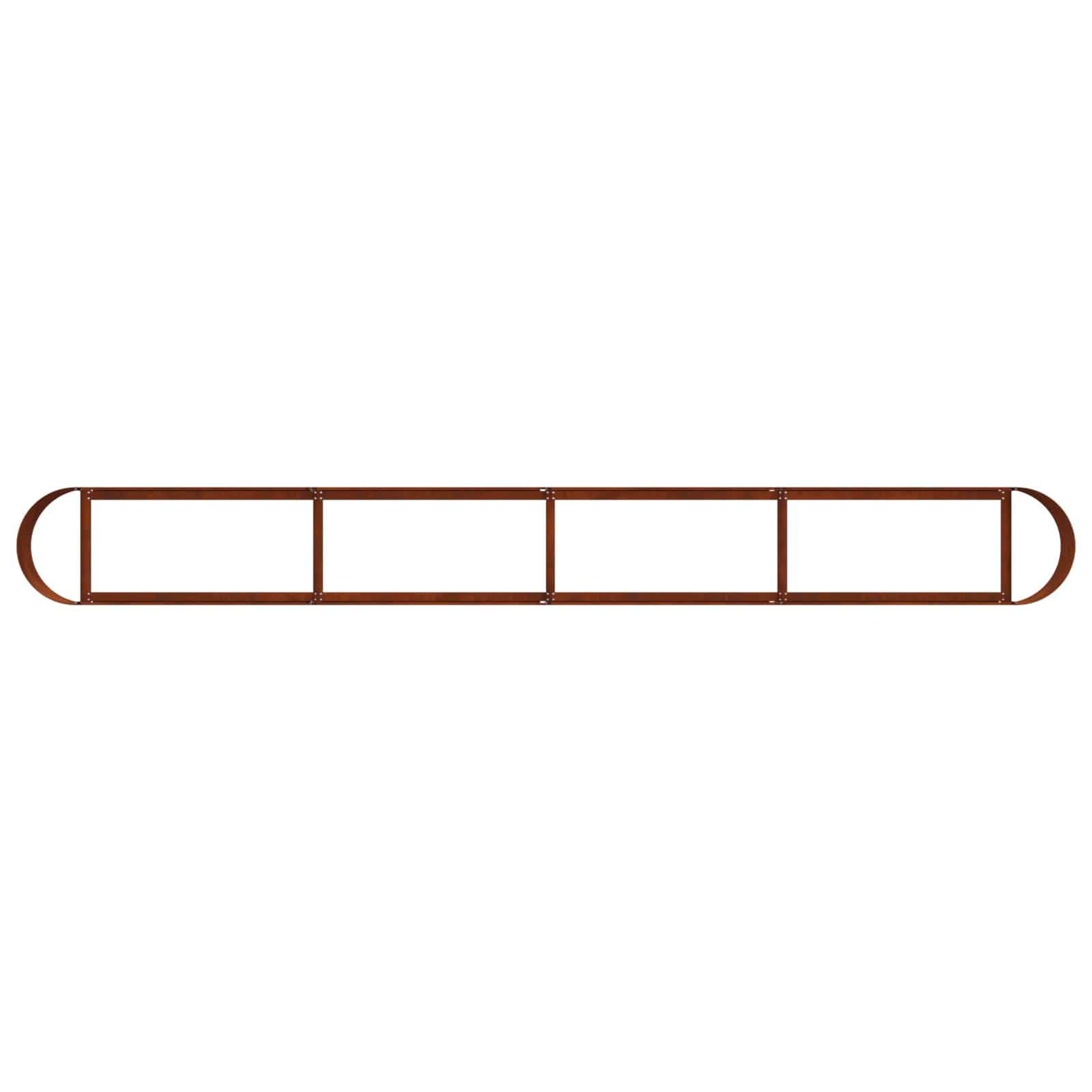 Letto rialzato da giardino Acciaio Corten 360 x 40 x 40 cm | homemem39