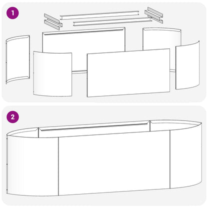 Letto rialzato da giardino Nero 140 x 40 x 40 cm Acciaio | homemem39