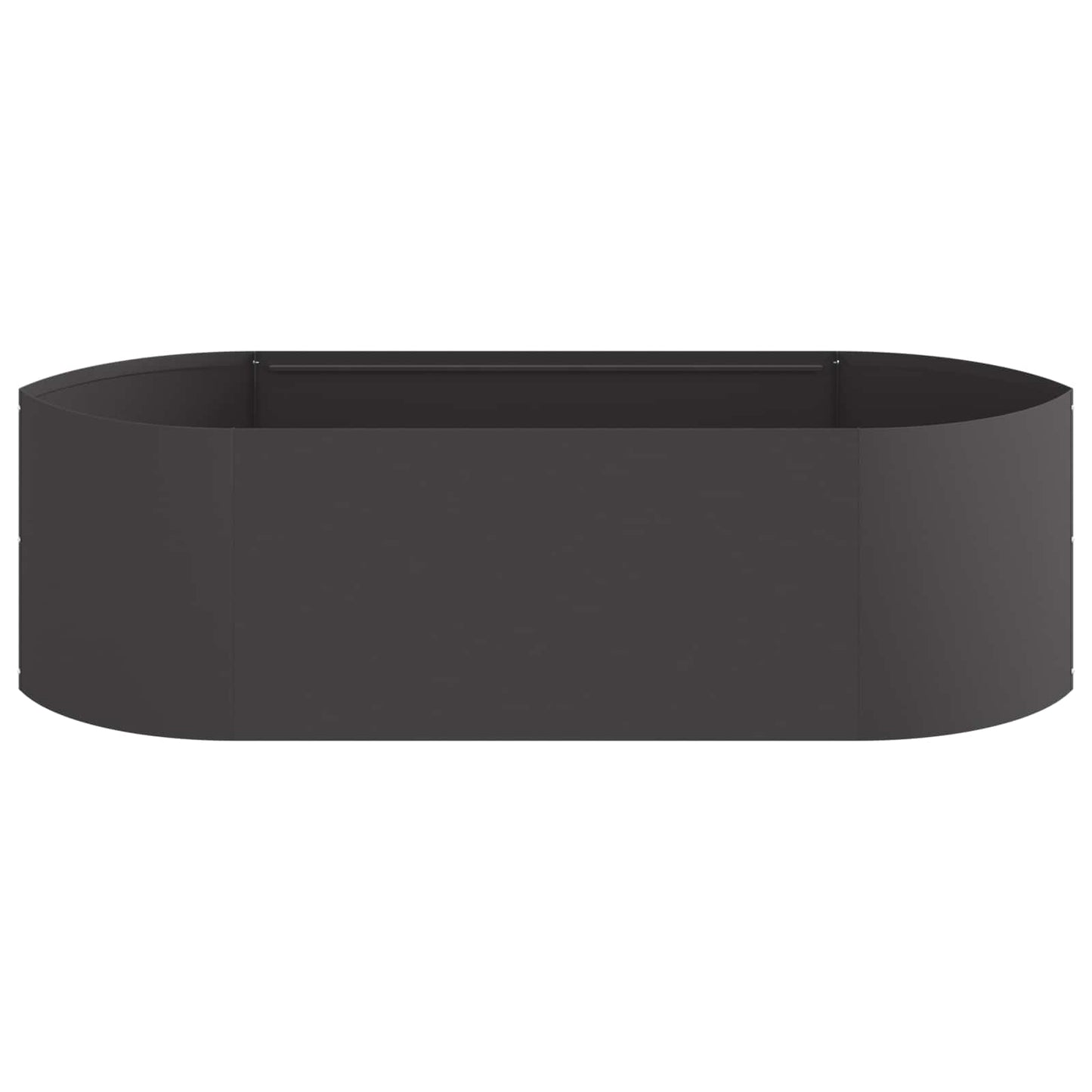 Letto rialzato da giardino Nero 140 x 40 x 40 cm Acciaio | homemem39