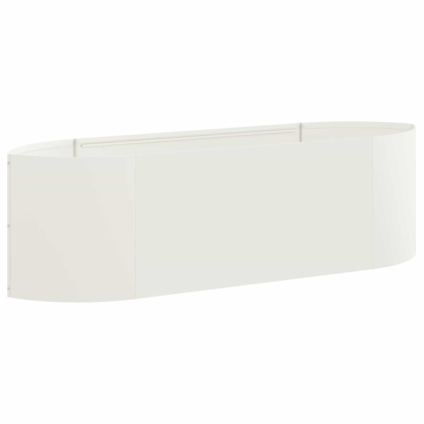 Letto rialzato da giardino Bianco 140 x 40 x 40 cm Acciaio | homemem39