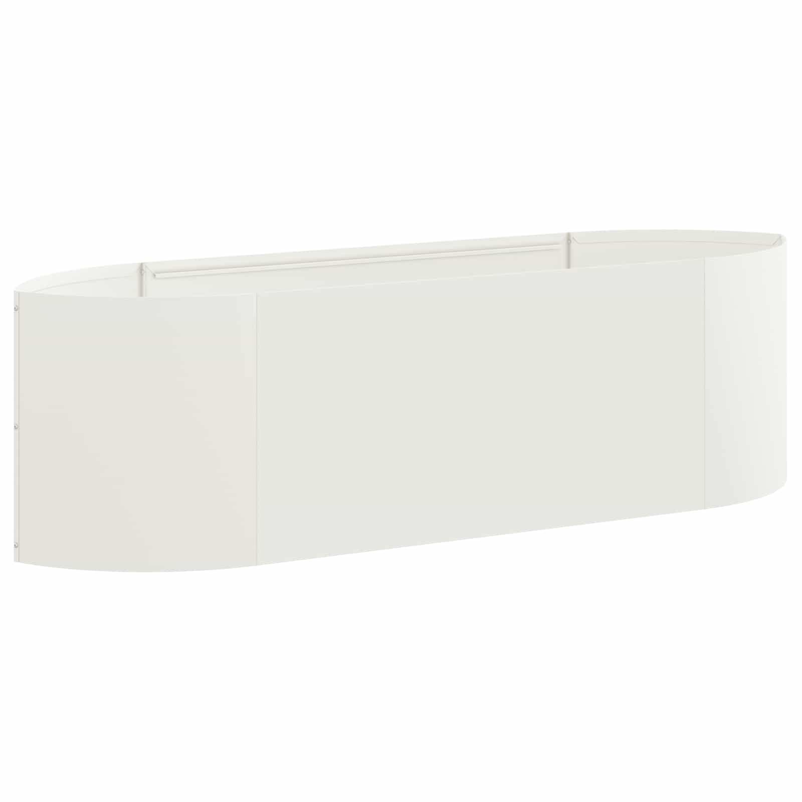 Letto rialzato da giardino Bianco 140 x 40 x 40 cm Acciaio | homemem39