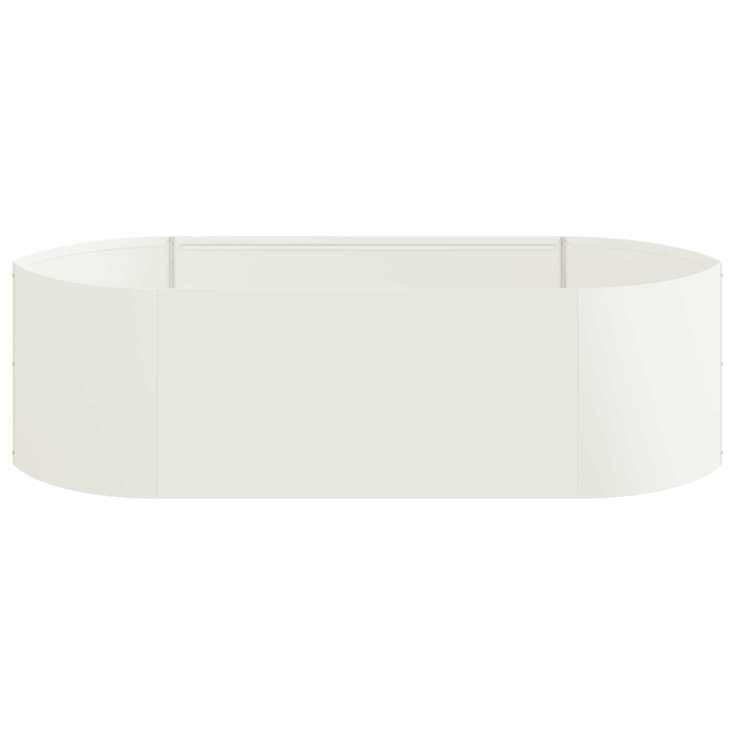 Letto rialzato da giardino Bianco 140 x 40 x 40 cm Acciaio | homemem39