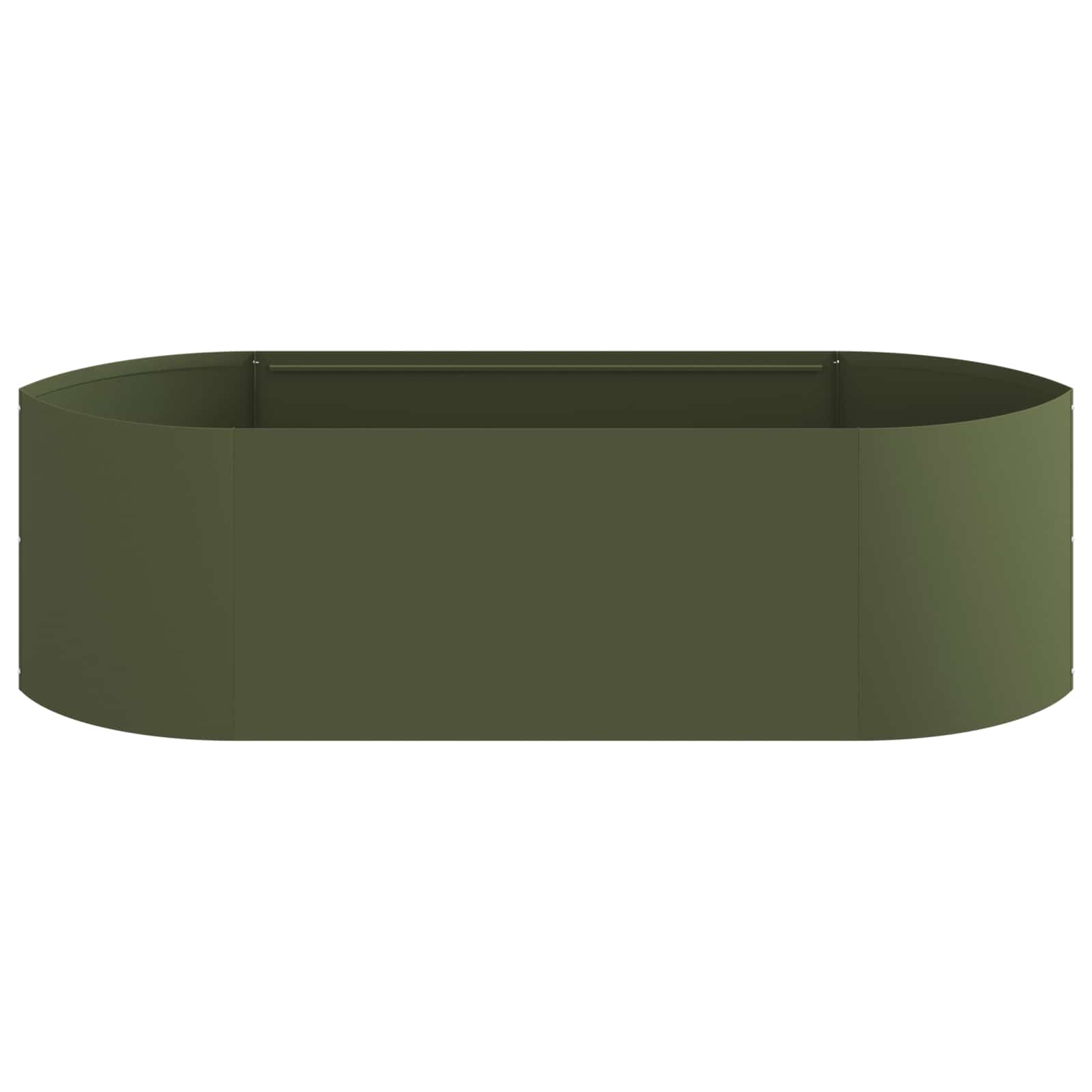 Letto rialzato da giardino Verde Oliva 140 x 40 x 40 cm Acciaio | homemem39