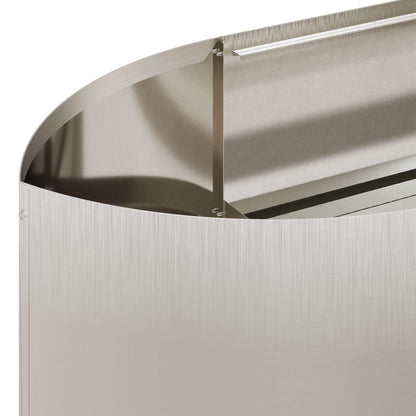 Letto rialzato da giardino Acciaio Inox 140 x 40 x 40 cm | homemem39