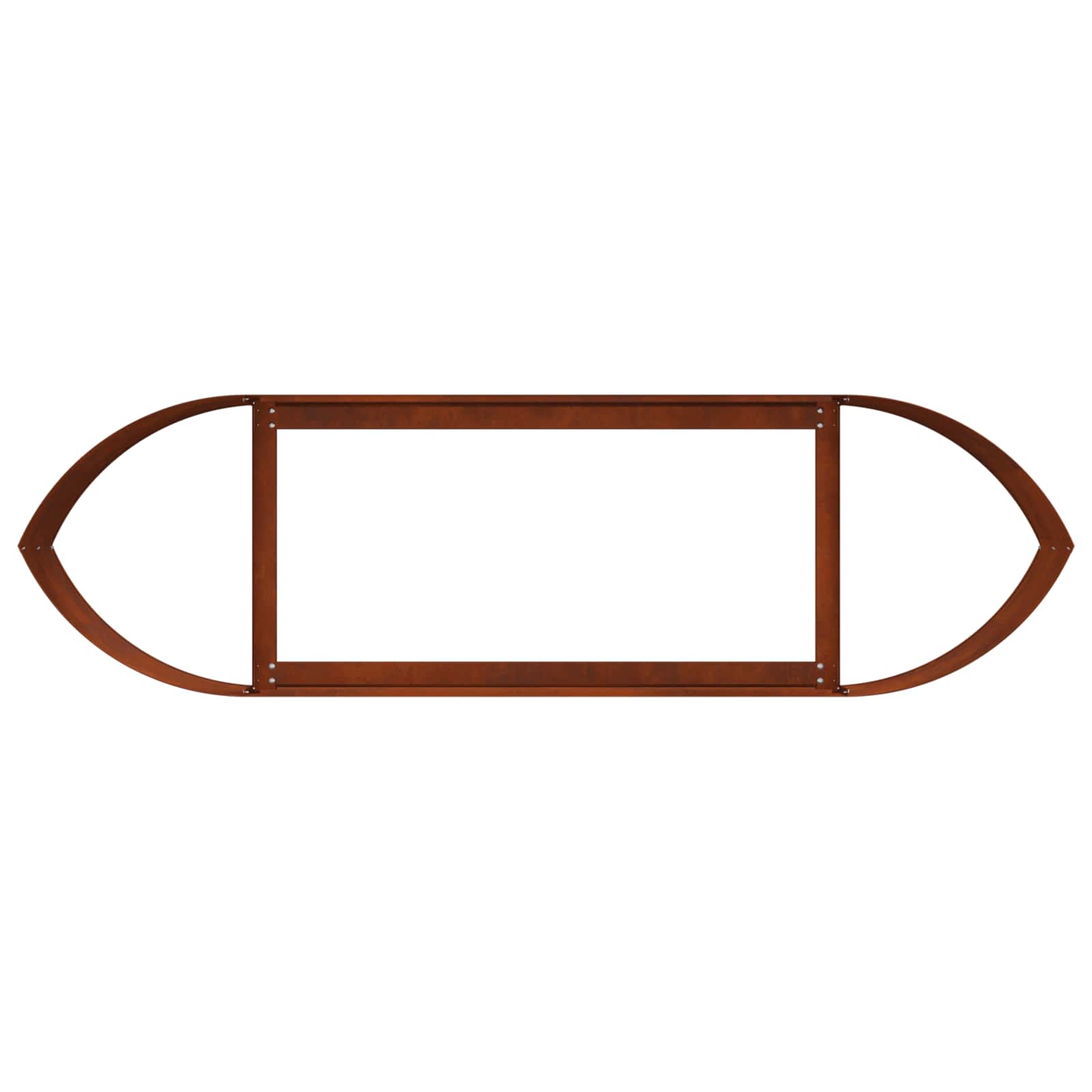 Letto rialzato da giardino Acciaio Corten 140 x 40 x 40 cm | homemem39