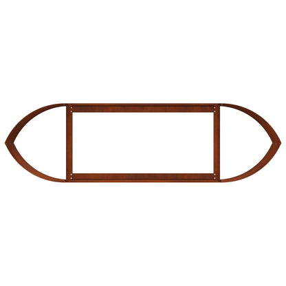 Letto rialzato da giardino Acciaio Corten 140 x 40 x 40 cm | homemem39