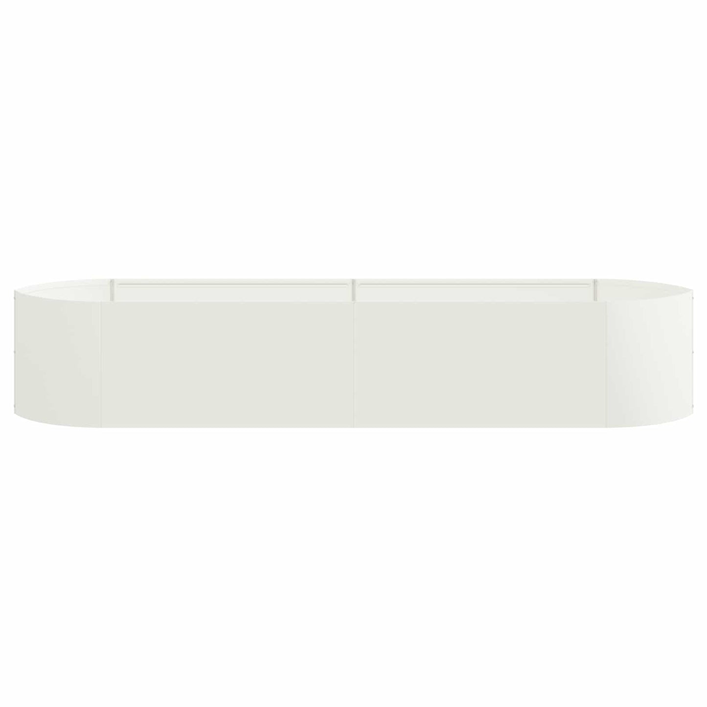 Letto rialzato da giardino Bianco 220 x 40 x 40 cm Acciaio | homemem39